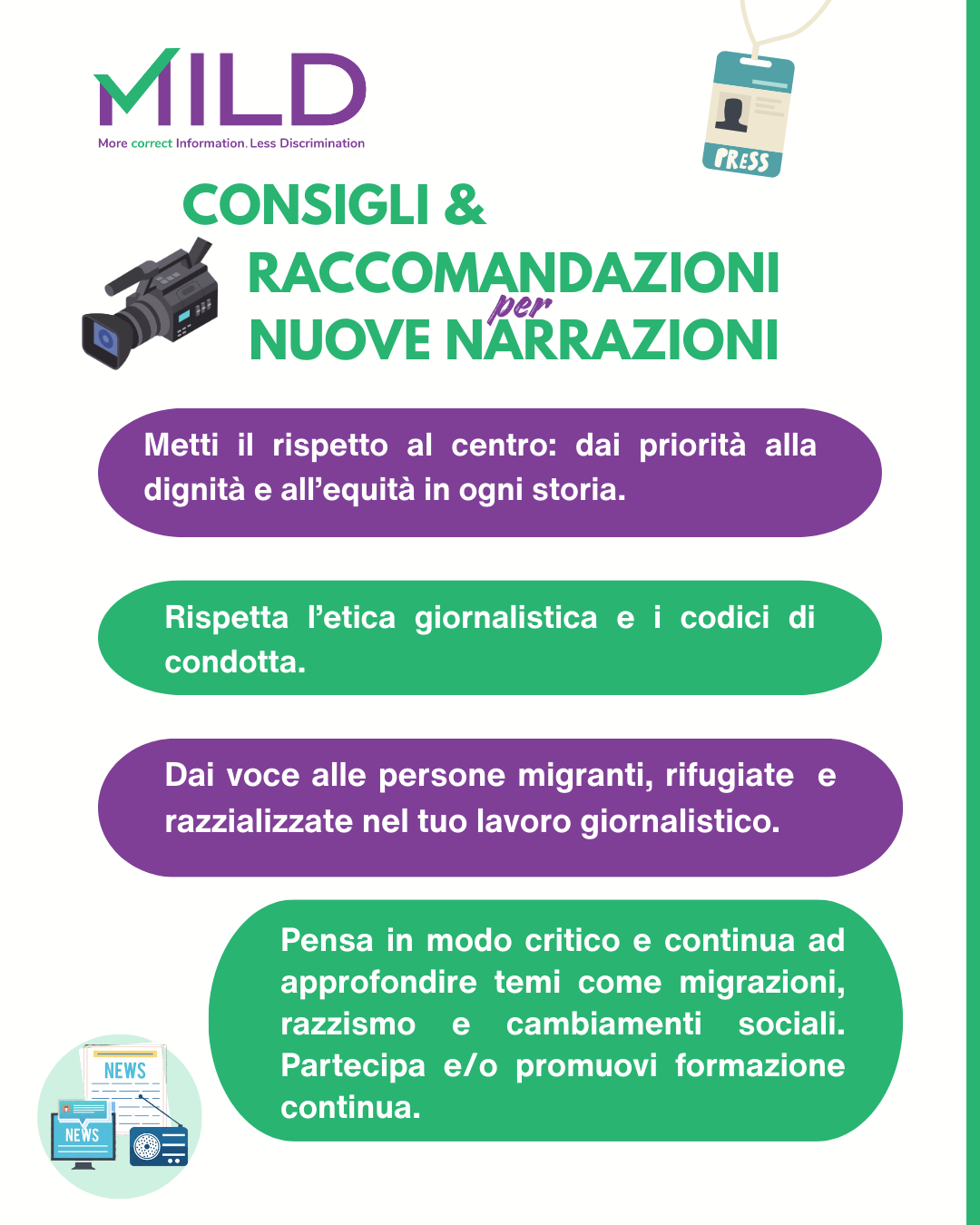 Infografica - Consigli e raccomandazioni Modulo 5 (1)